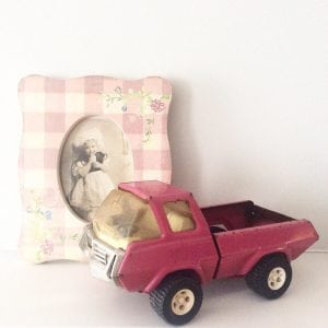 Fabulous vintage pink Tonka truck