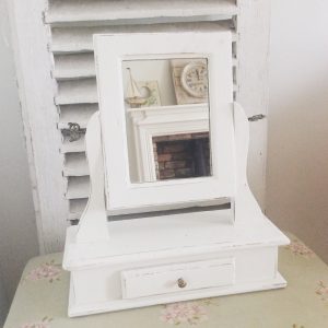 Charming vintage French boudoir mirror
