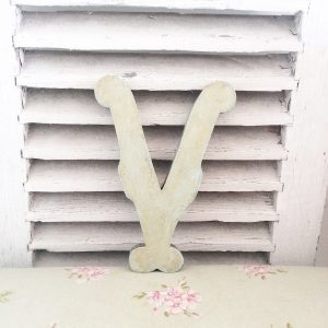 Lovely reclaimed wooden circus letter (V)