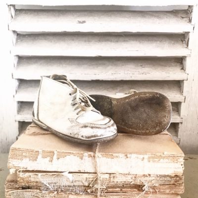 Cute little pair of child's vintage leather boots