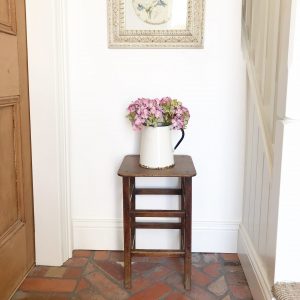 Lovely tall vintage wooden stool