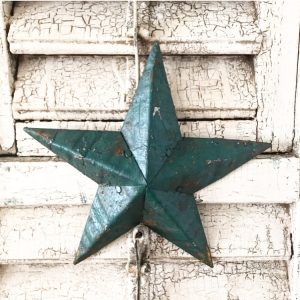Beautiful small dark green Amish Barn Star