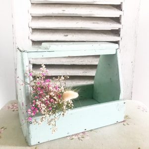 Charming old painted wooden trug