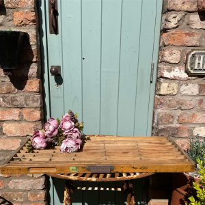 Beautifully worn old wooden printers drawer