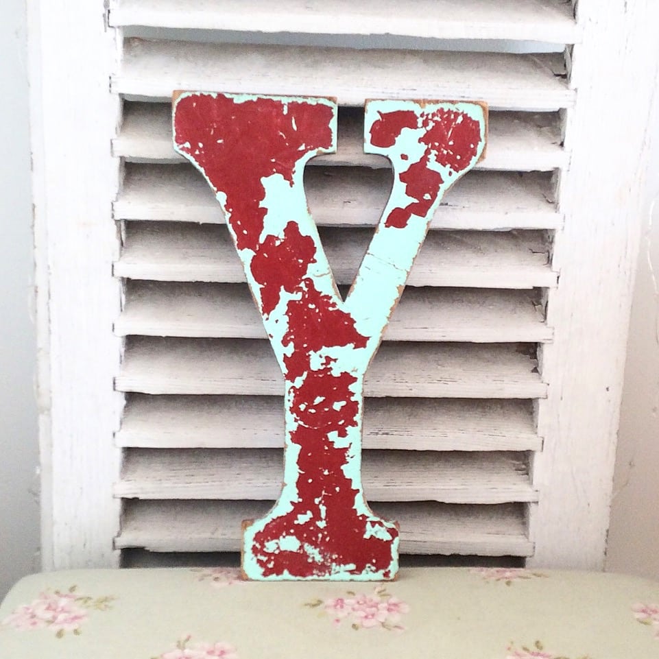 BD506D3A-820A-4380-BA0D-AD96C2CBED4F Funky reclaimed wooden shop letter