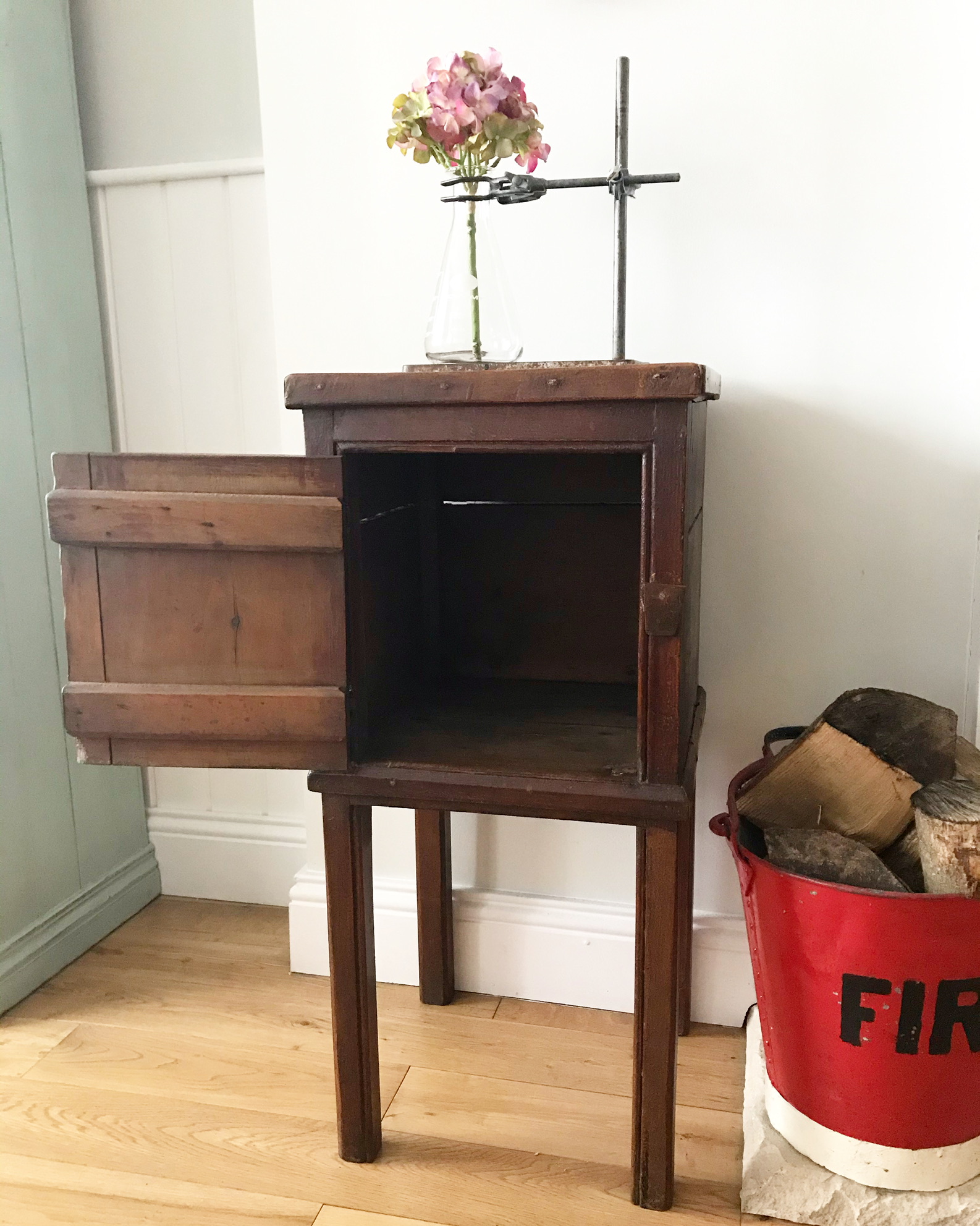 Wonderful 1840's rustic wooden pot cupboard Wonderful 1840's rustic wooden pot cupboard