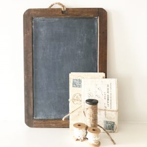 Beautiful reclaimed school chalkboard