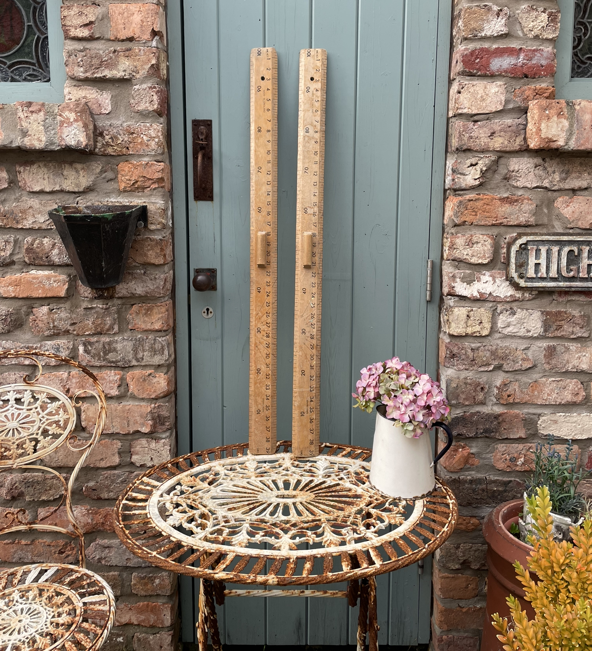 Beautiful vintage wooden blackboard school ruler Beautiful vintage wooden blackboard school ruler